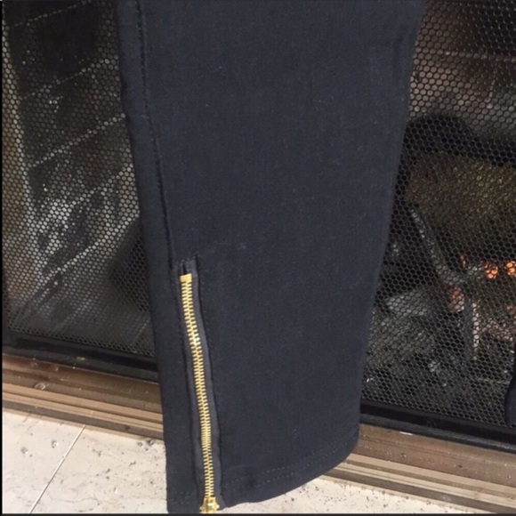 NEW Black Stretchy Biker Pants- Leggings - Picture 4 of 6